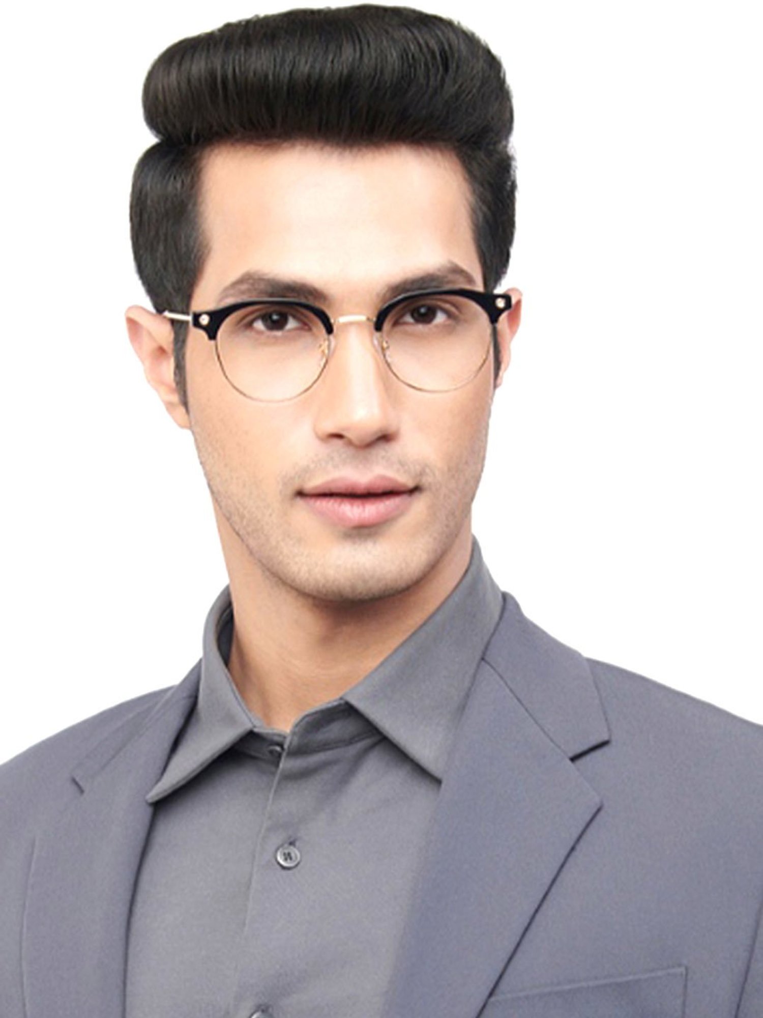 John Jacobs Gold Clubmaster Unisex Eye Frames