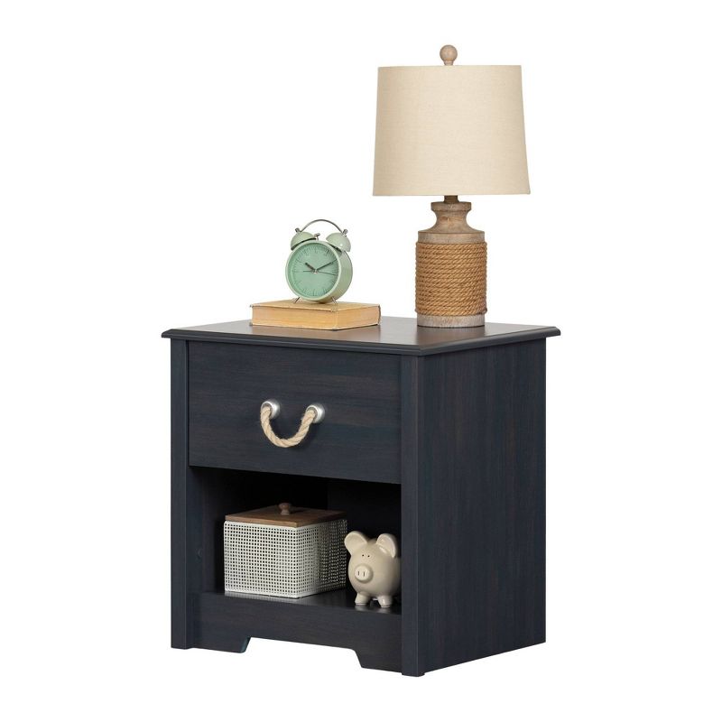Navali 1-Drawer Nightstand Blueberry  - South Shore