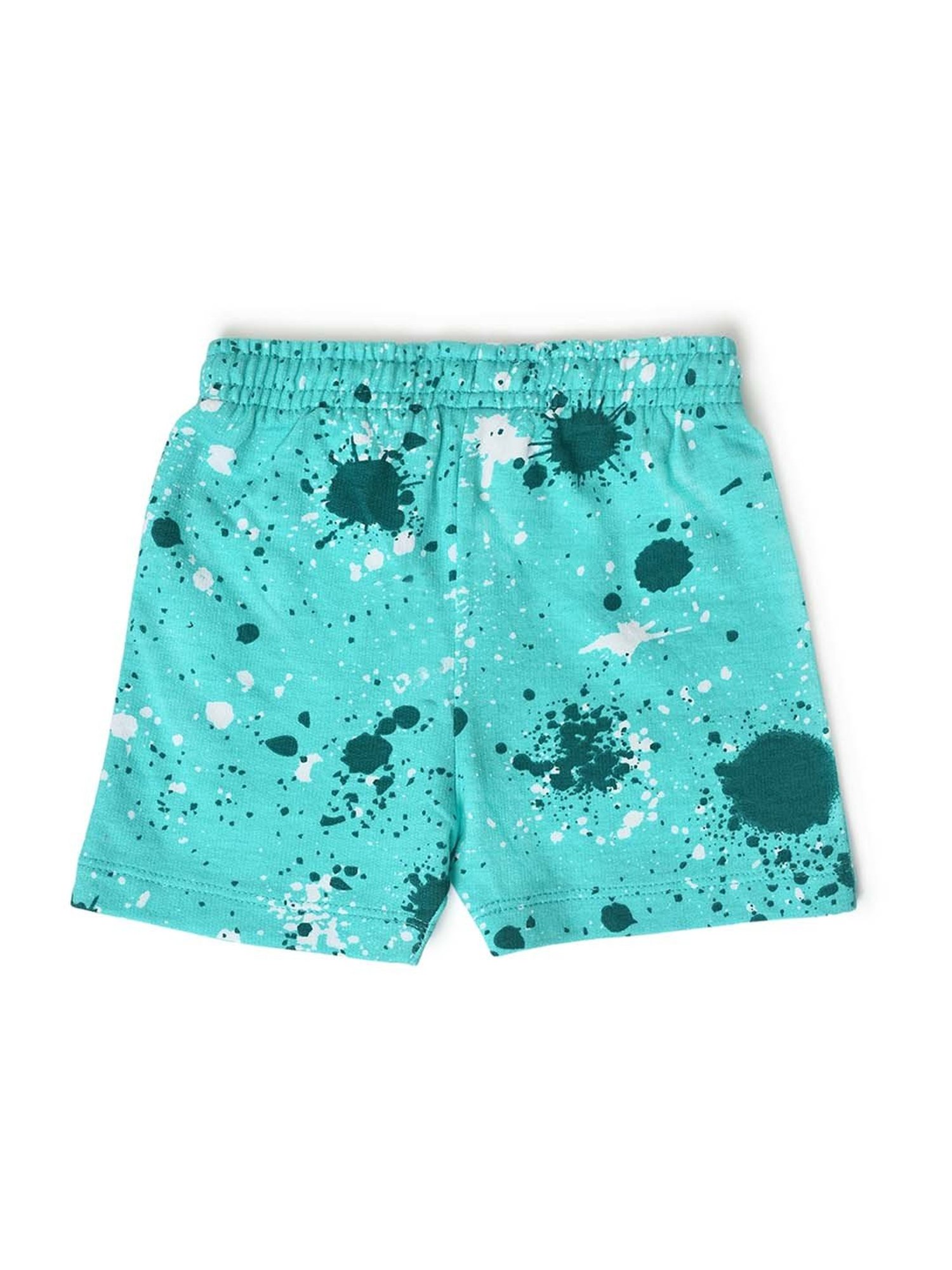 MiArcus Kids Green Printed T-Shirt Set