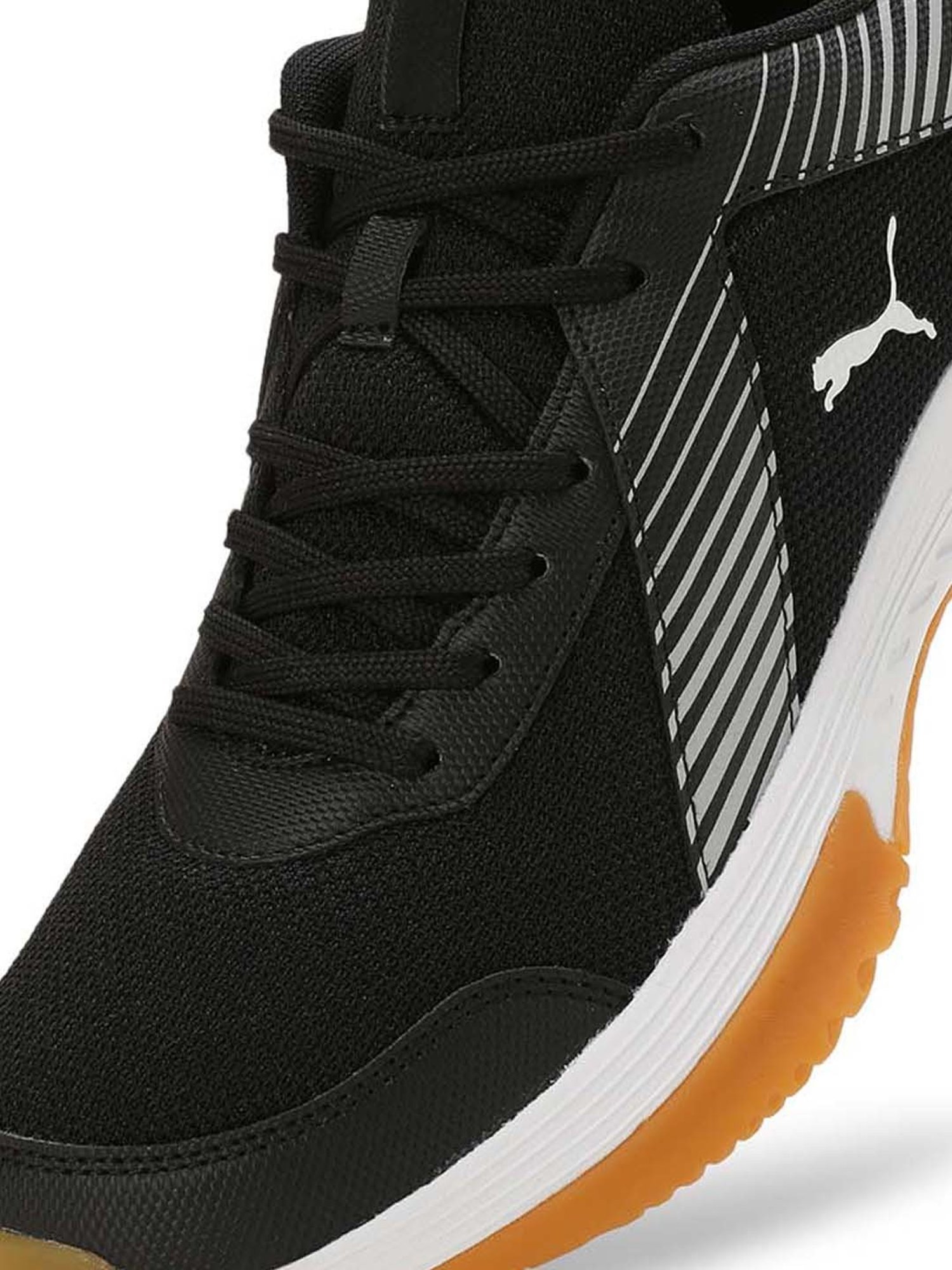 Puma Men's Smash Sprint Black Indoor Court Shoes