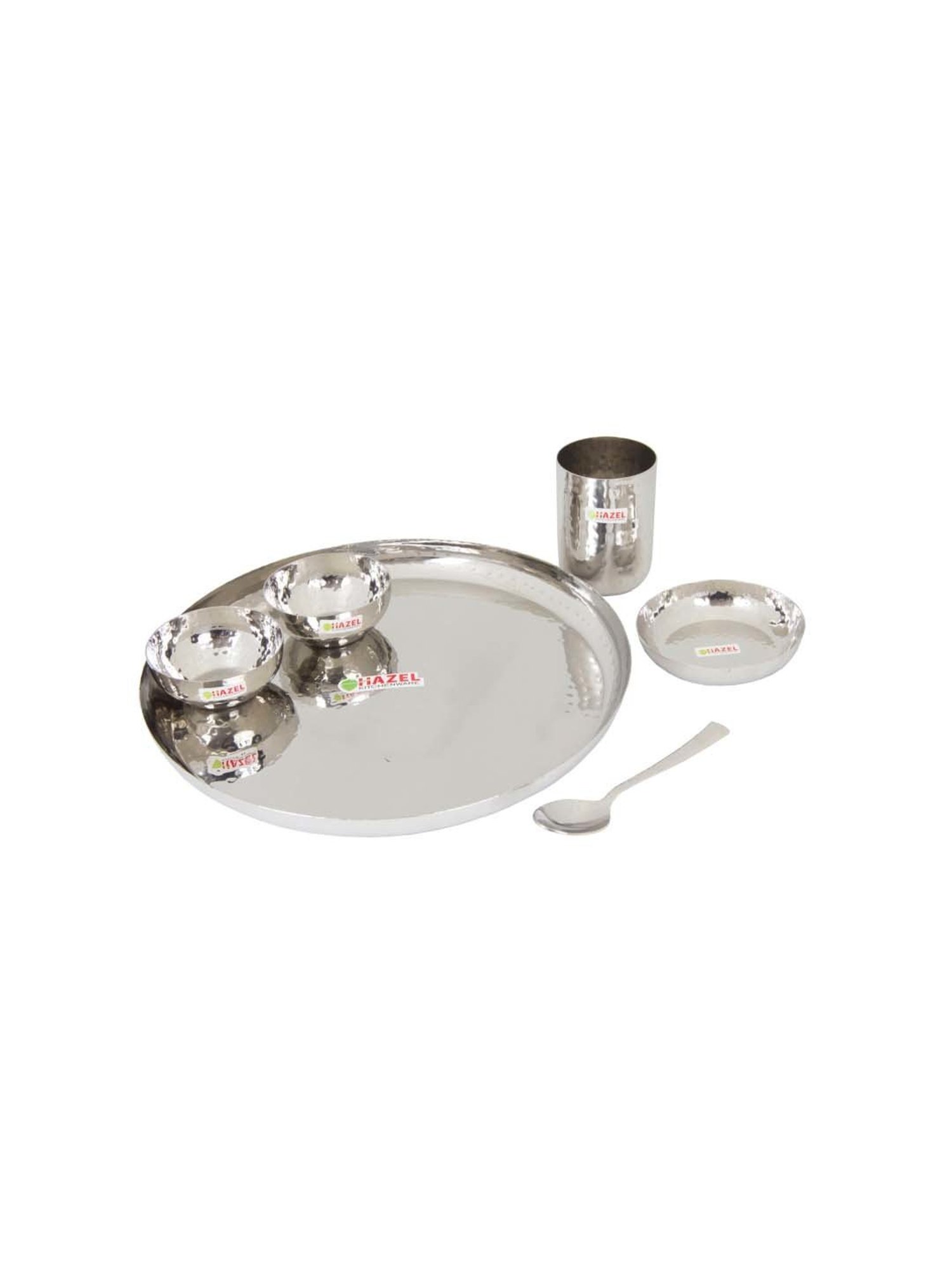 Hazel Silver Stainless Steel 6-Piece Dinner Set