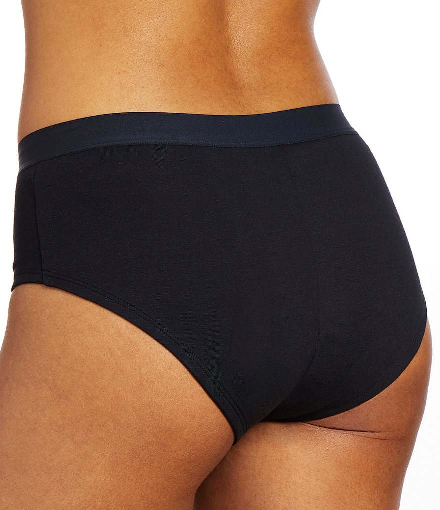 Thinx Super Cotton Absorbent Brief Mid Rise Period Panty