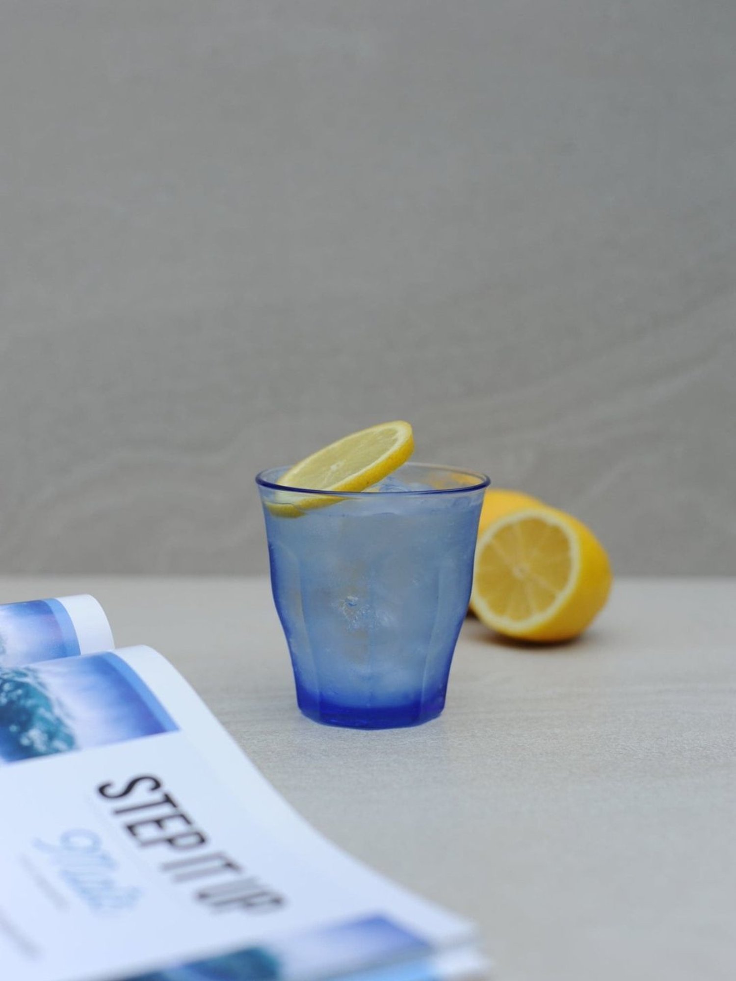 Melbify Roll Sip Transparent Cocktail Glass with straw 250ml - Set of 2