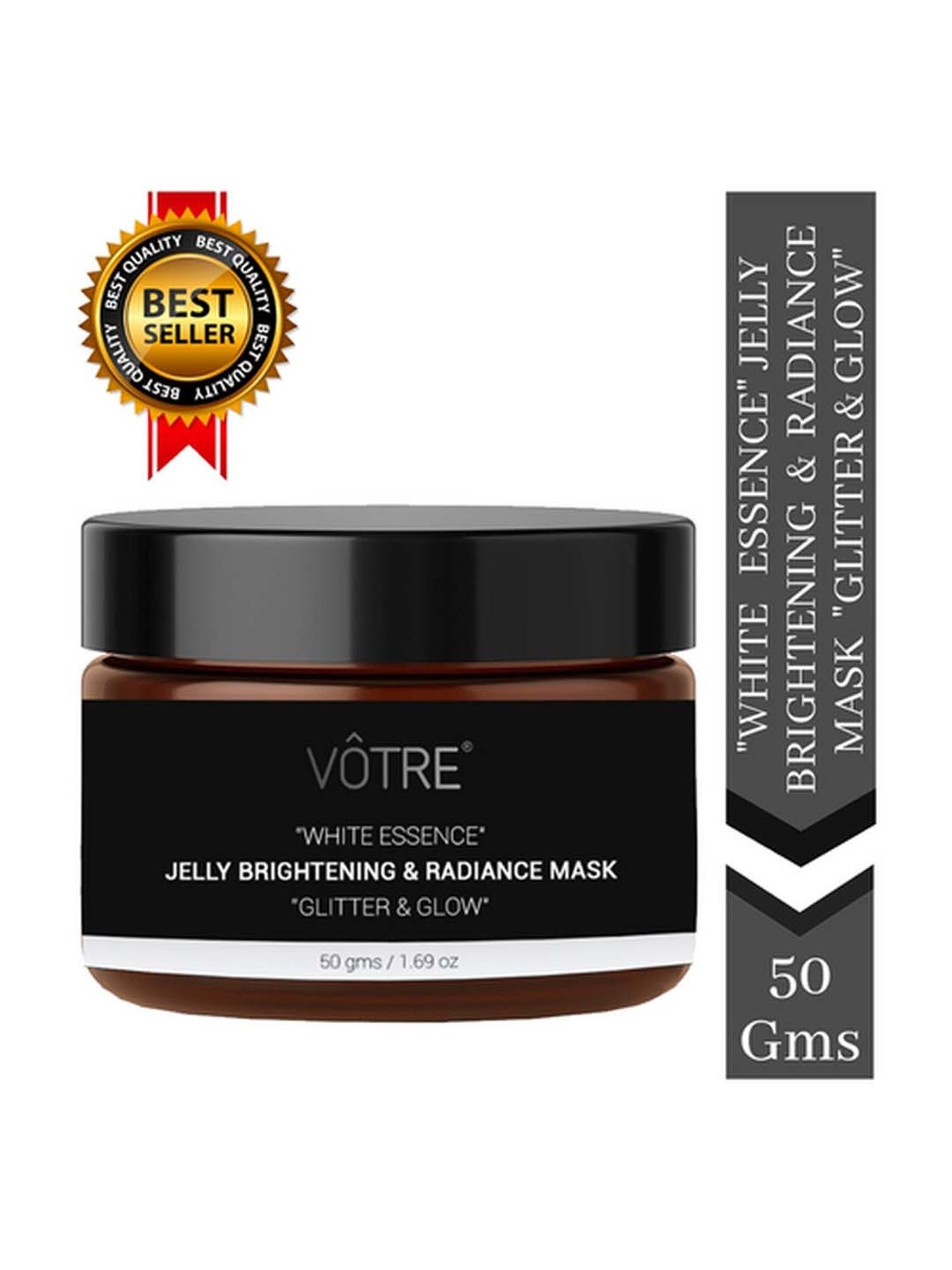 Votre Jelly Brightening & Radiance Mask White Essence Glitter & Glow - 50 gm