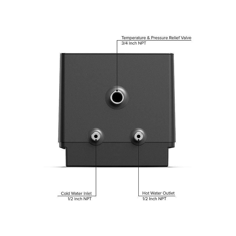 Eccotemp ESH 4.0 SmartHome 4 Gallon 120 Volt Under Sink Wall Mount Tabletop Mini Tank Water Heater with Voice Commands and ETL Certification, Black