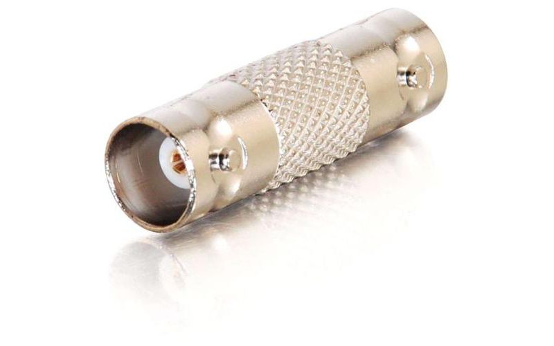 C2G BNC F/F Inline Adapter - 1 x BNC Female - 1 x BNC Female - Silver