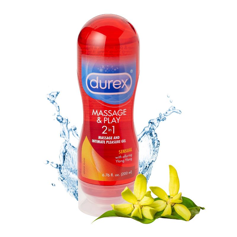 DUREX Massage & Play Sensual 2 in 1 Lube Ylang Ylang - 6.76oz