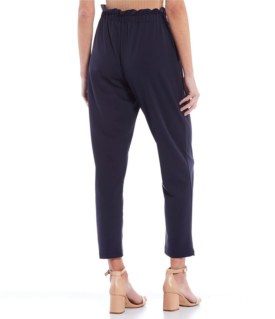 June & Hudson High Rise Tie Waist Pants