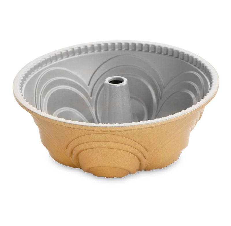 Fat Daddio's RMP-10 Anodized Aluminum Ring Mold Cake Baking Pan, 10 x 3.5 Inches