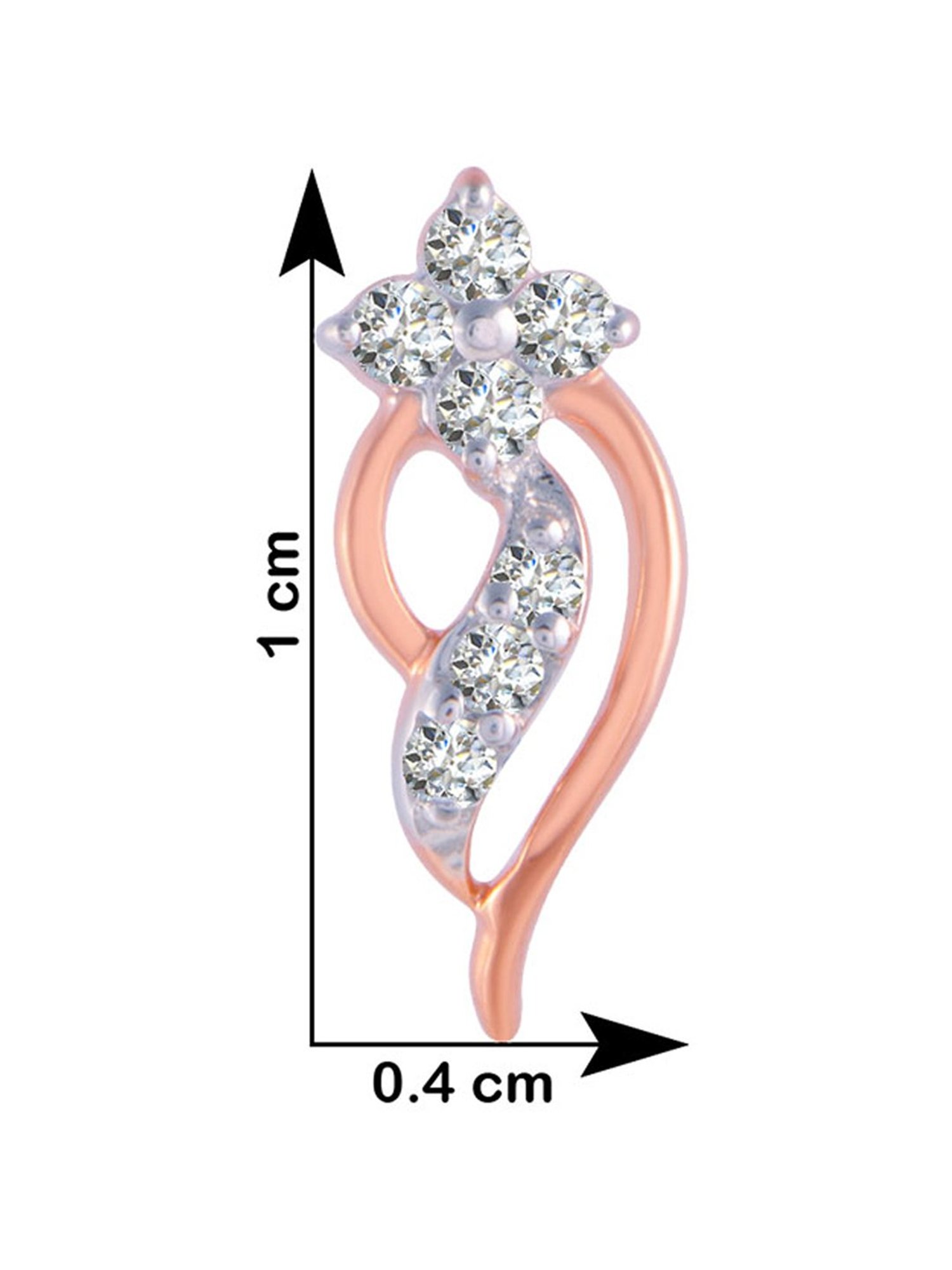 P.C. Chandra Jewellers 18 kt Gold & Diamond Earrings