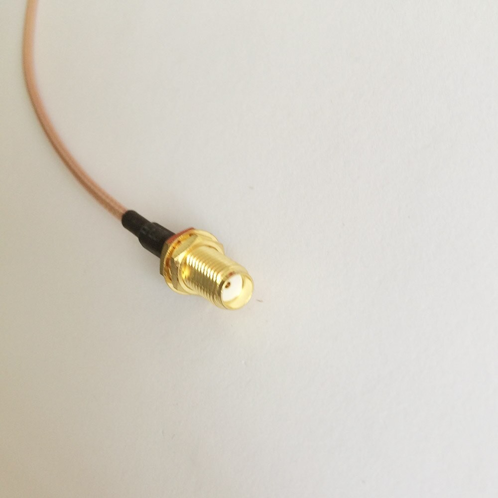 Coax Extension Cable  RP SMA Male to SMA Female - Antenna Lead Extender double shielded silver plated RG316D cable 15cm