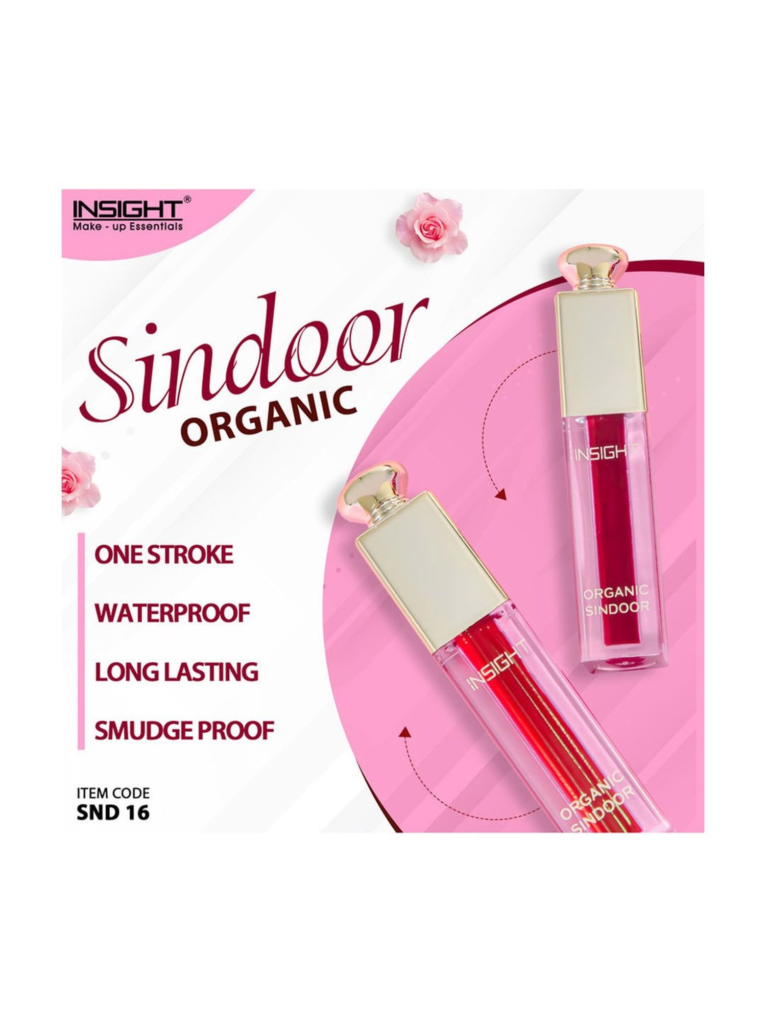Insight Cosmetics Organic Liquid Sindoor Maroon SND 16 - 3 ml