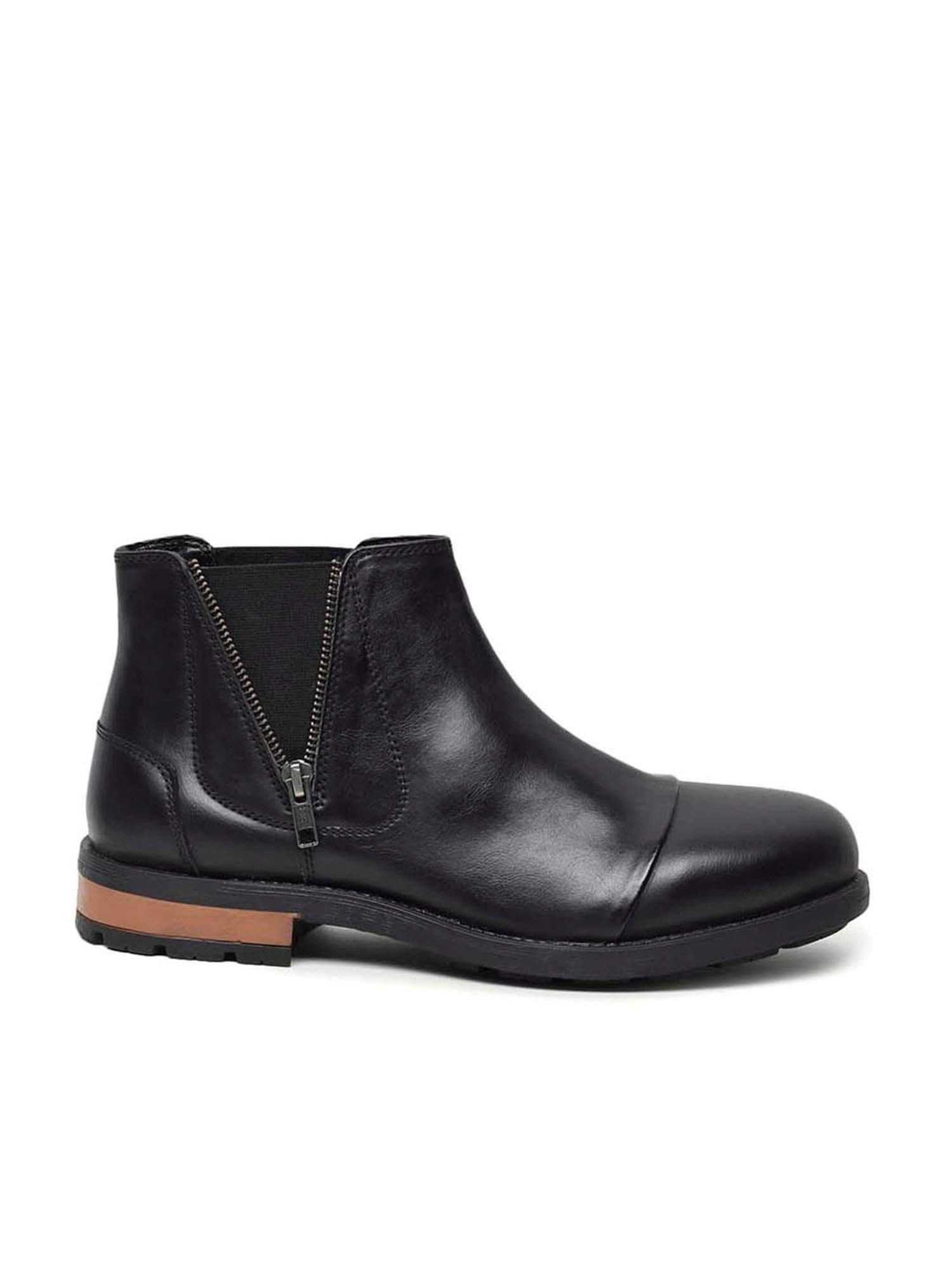 Apsis Men's Black Chelsea Boots