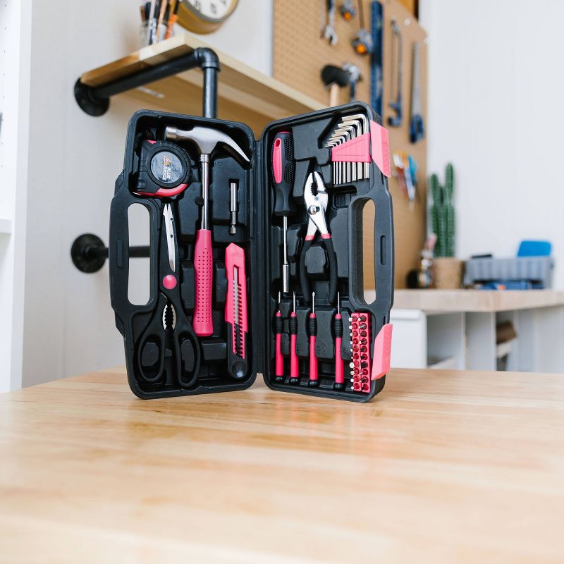 Blue Ridge Tools 40pc Household Tool Pink