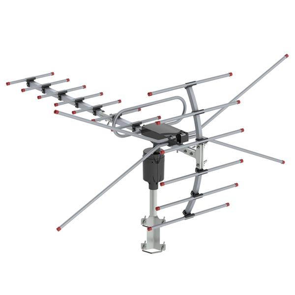 TV Antenna - 360&deg;Rotation UV Outdoor Yagi Satellite HD Antenna with Over 110 Mile Range - Attic or Roof Mount TV Antenna, Channel UHF21-69 ,45-230MHz/470-860MHz 15-22d