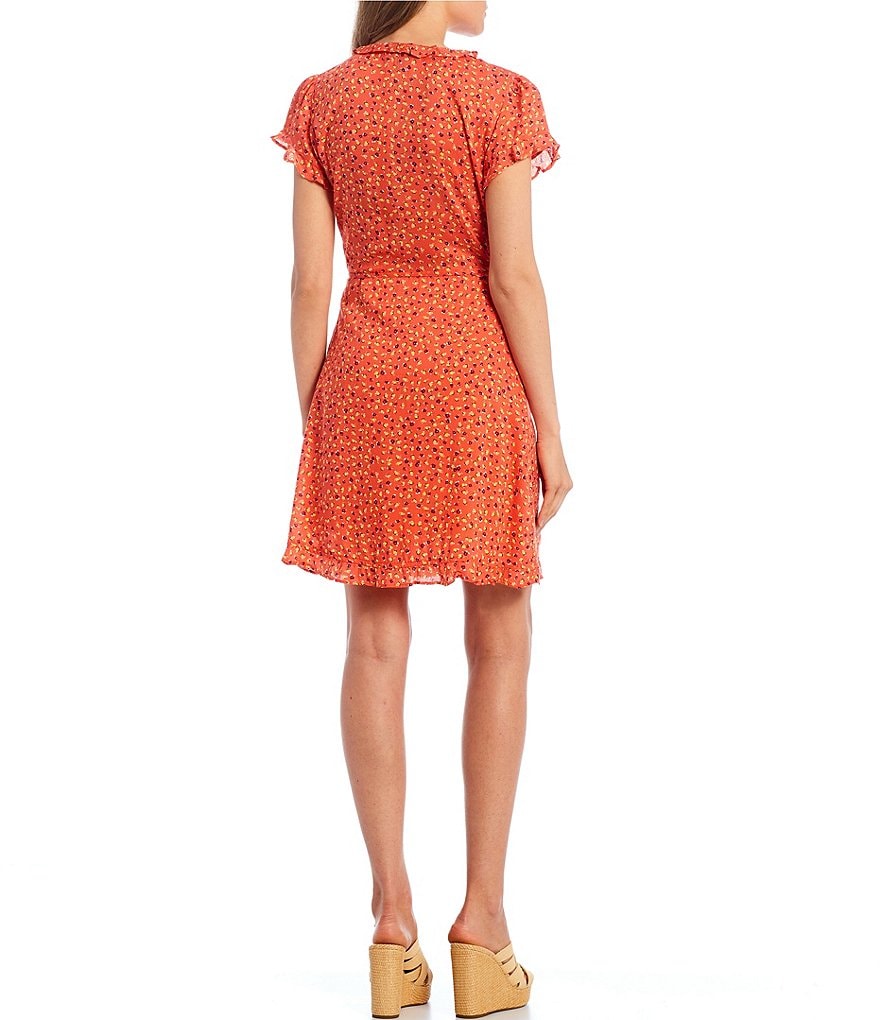 B. Darlin Sleeveless Lurex Striped Tiered Trapeze Dress