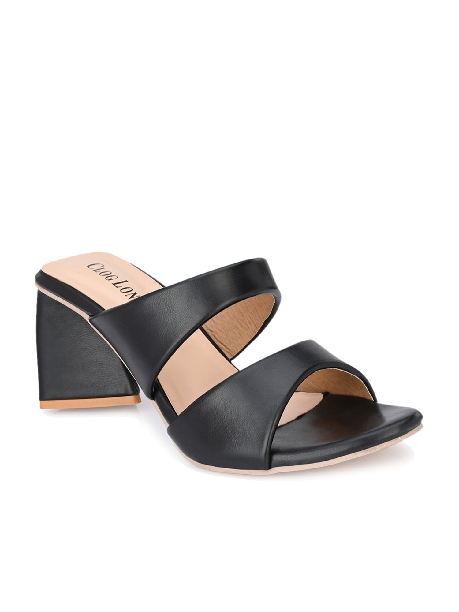 Clog London Women's Black Casual Sandals