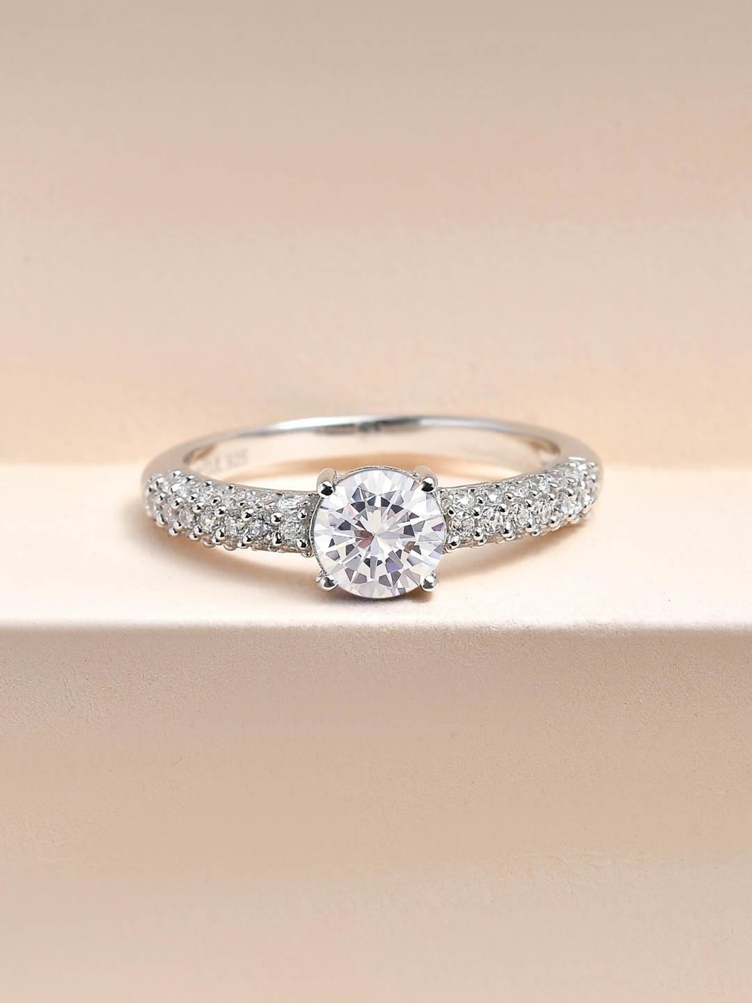 GIVA 925 Silver Pearly Bloom Ring for Women & Girls