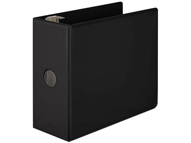 Wilson Jones 386-50B Basic D-Ring View Binder, 11 x 8 1/2, 5" Capacity, Black