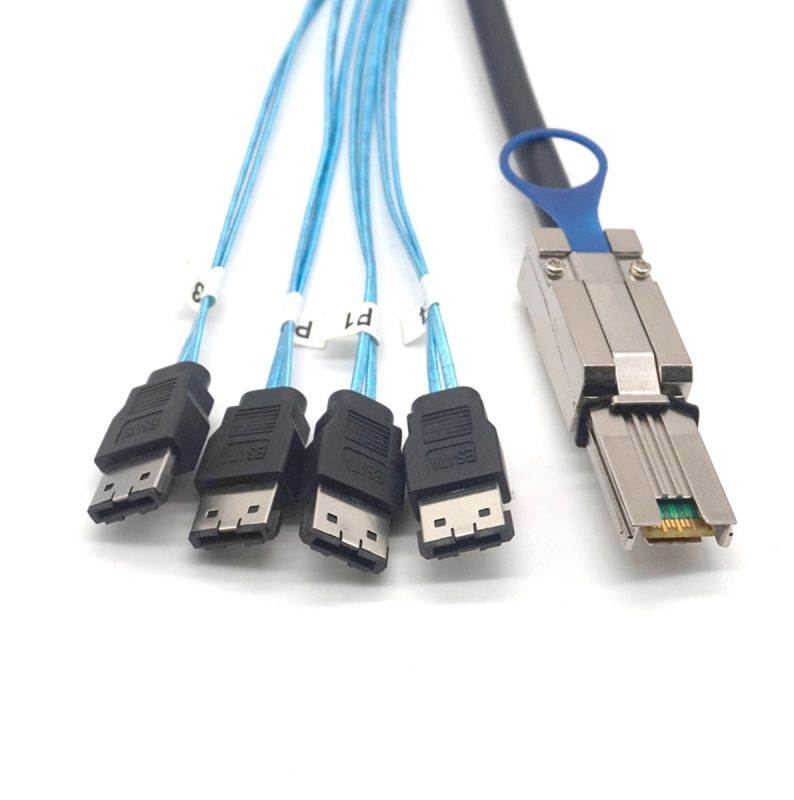 Weastlinks SFF-8088 to 4x ESATA 7Pin Cable Mini SAS 26P TO 4 E SATA cable 1m(3.3 ft)