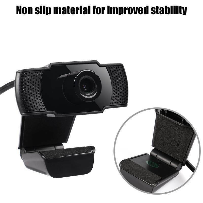 HD 1080P Webcam Desktop Laptop Computer PC Camera Built in Microphone Clip-On for Video Calling Video Conferencing Autofocus Dual Mic USB 2.0 Web Cam