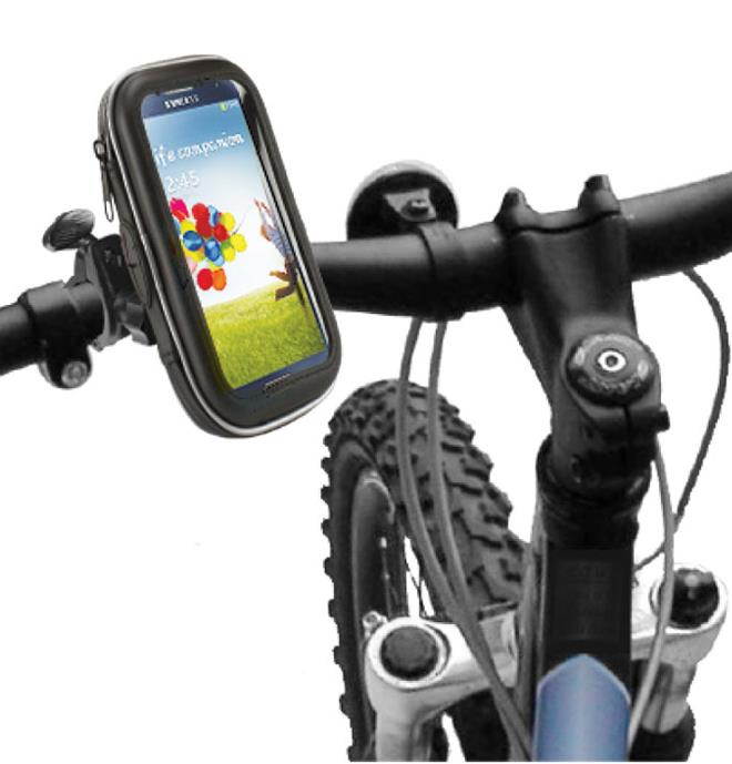 CELLET BIKE MOUNT UNIVERSAL HEAVY DUTY WEATHERPROOF ZIPPER POUCH FOR CELL PHONE