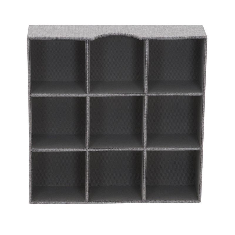 Household Essentials 9 Section Square Shelf Organizer Tray Gray