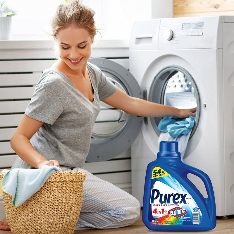 Purex Original Fresh Scent Plus Clorox2 Stain Fighting Enzymes HE Liquid Laundry Detergent - 128 fl oz