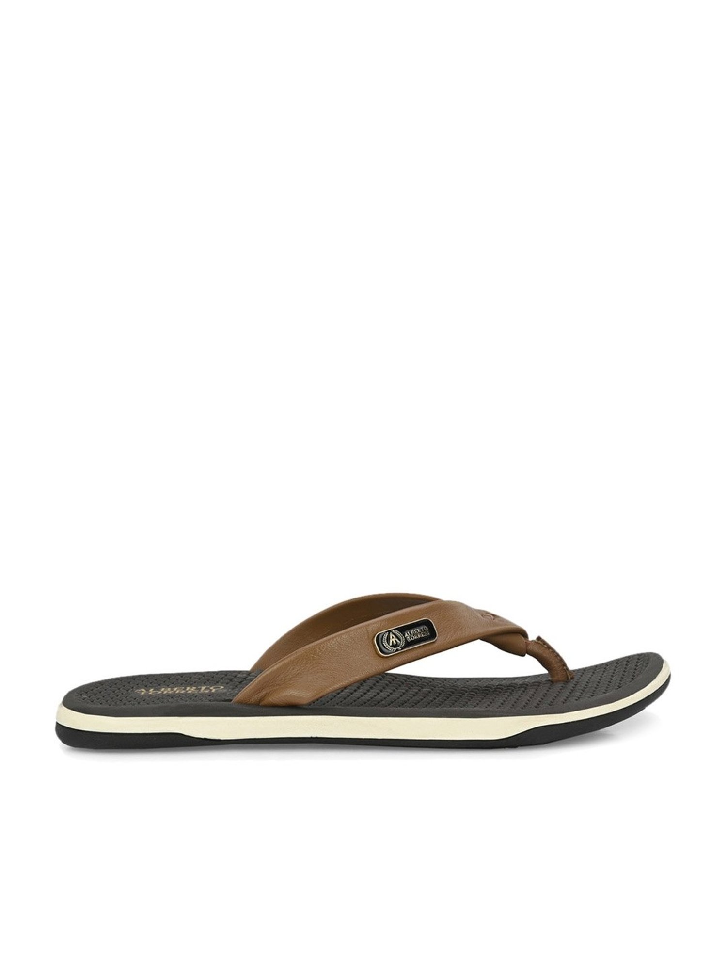 Alberto Torresi Men's Tan Thong Sandals