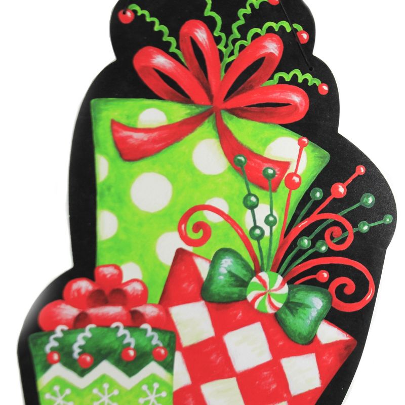 Home & Garden 18.5" Gifts And Bows Hang Around Christmas Custom Decor  -  Decorative Door Danglers