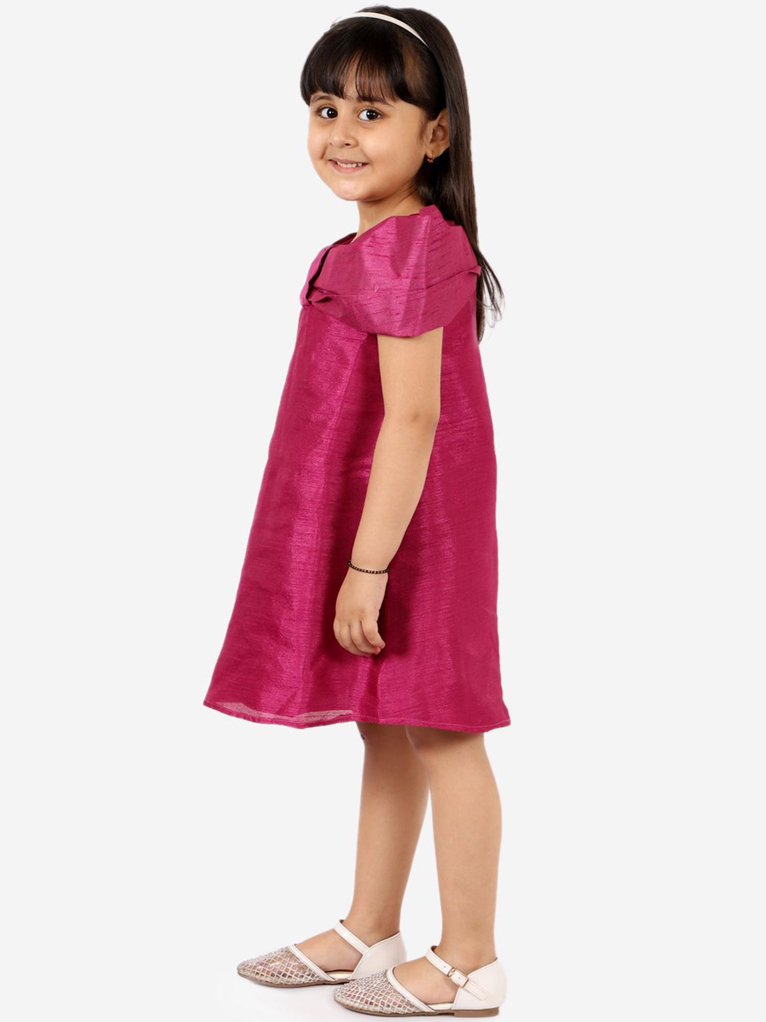 KidsDew Purple Applique Dress