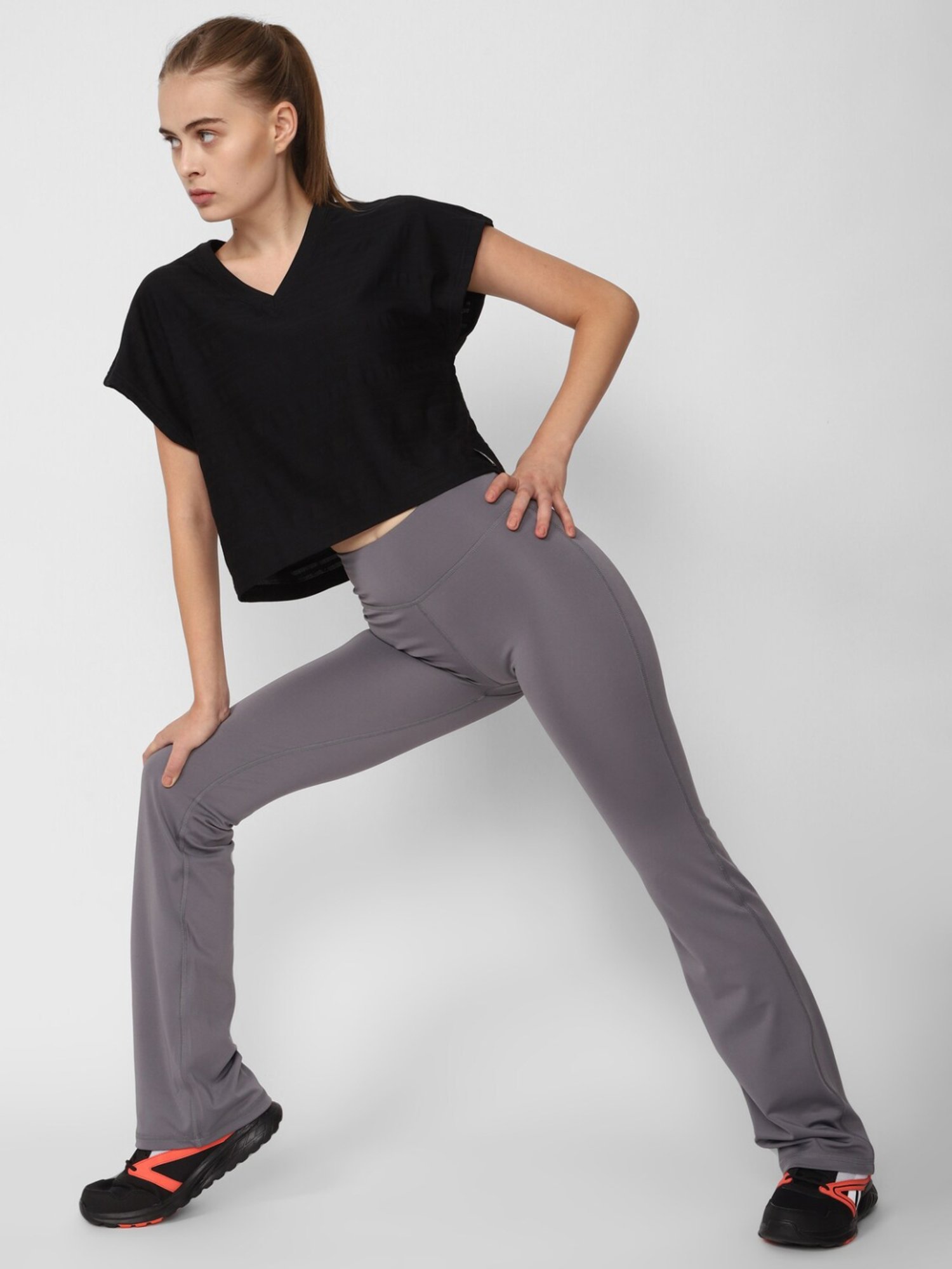 Reebok Black Self Pattern T-Shirt