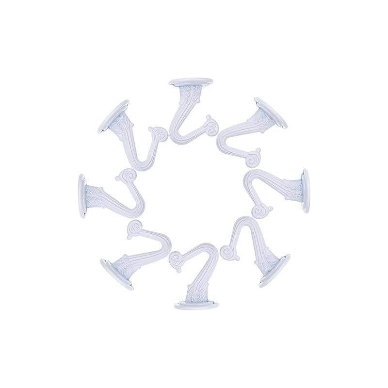 Swag Ceiling Hooks and Hardware Set, Swag Hooks with Steel Screws/Bolts and Toggle Wings for Ceiling Installation Cavity Wall Fixing (6)