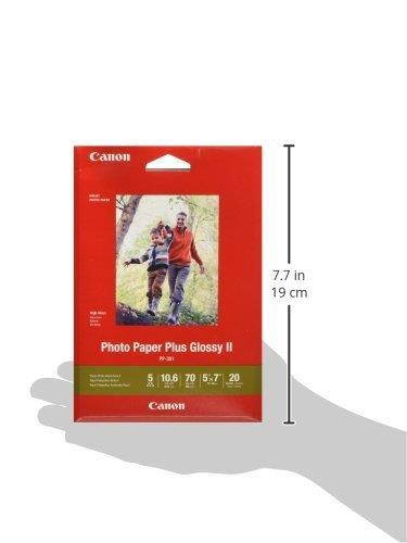 CanonInk 1432C002 Photo Paper Plus Glossy II 5" x 7" 20 Sheets