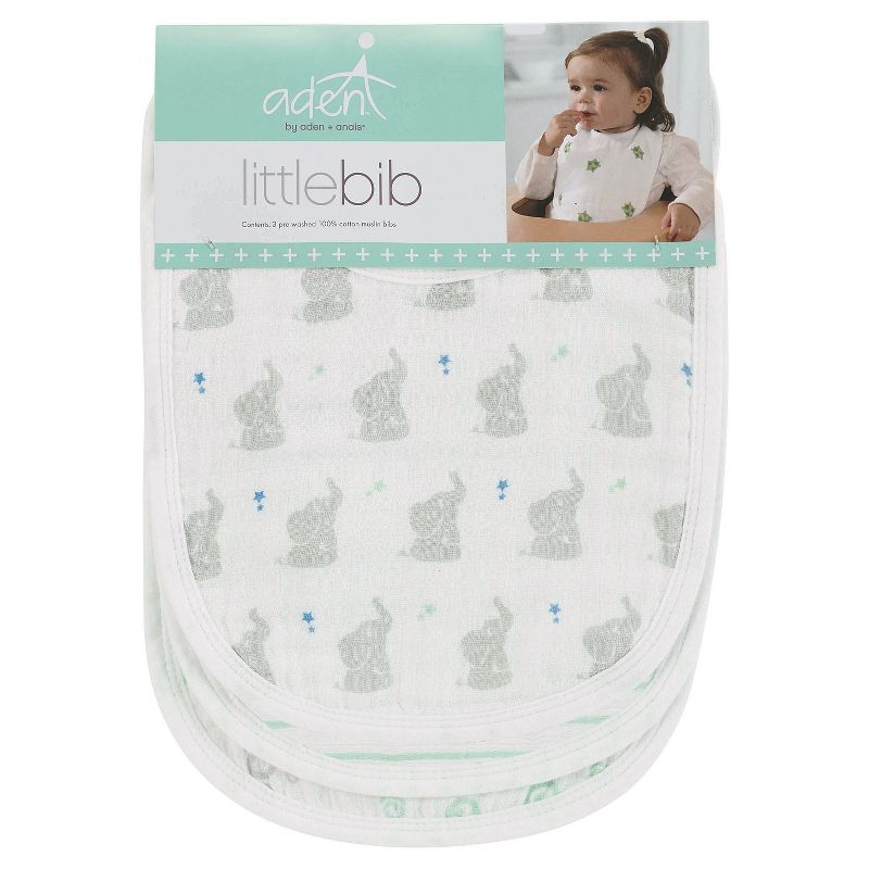 Aden + Anais 3pk Little Bibs Set - Baby Star