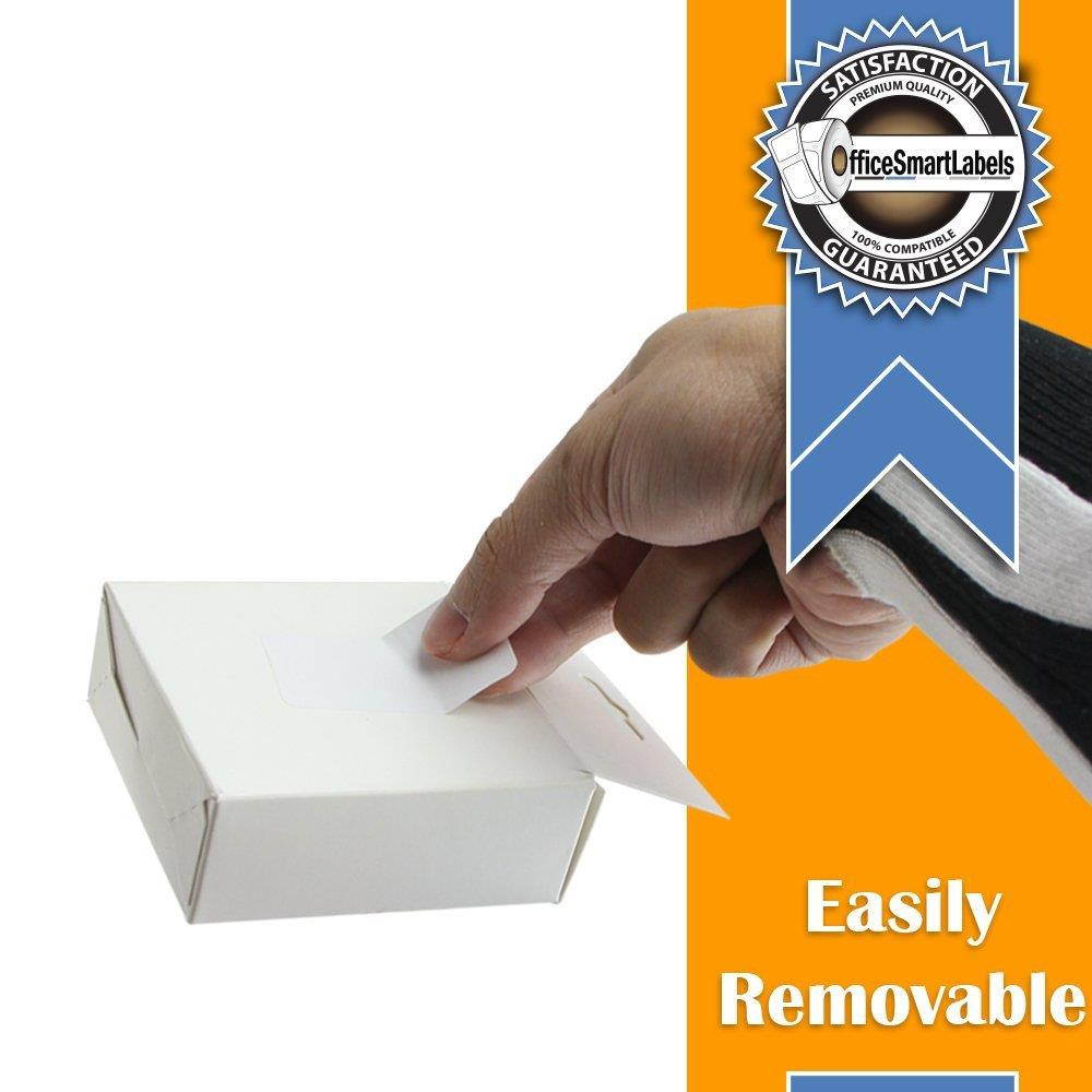 Dymo Compatible 30334 REMOVABLE Adhesive - 2-1/4" x 1-1/4" Multipurpose Labels (4 Rolls - 1000 Labels Per Roll)