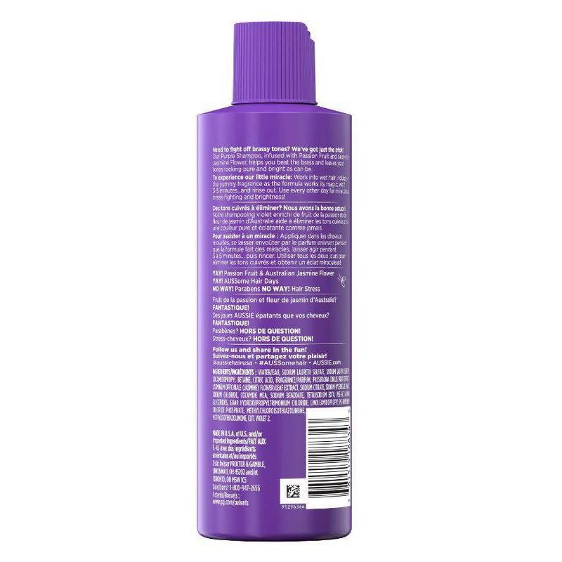 Aussie Beat the Brass Paraben-Free Purple Shampoo for Color-Treated Hair - 8 fl oz