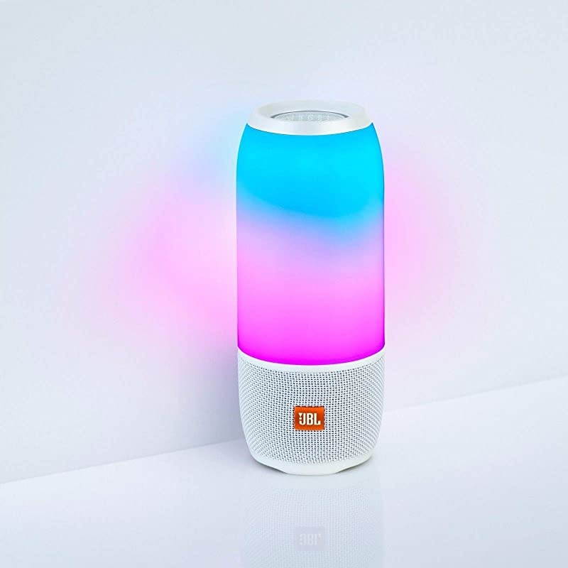 PULSE 3 WHITE Pulse 3 Wireless Bluetooth IPX7 Waterproof Speaker (White), 6.5 x 4.3 x 2.2