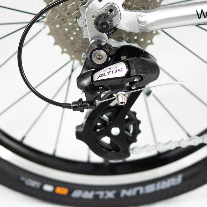 ZiZZO Liberte 8-Speed Aluminum 20" Folding Bike - Silver Red