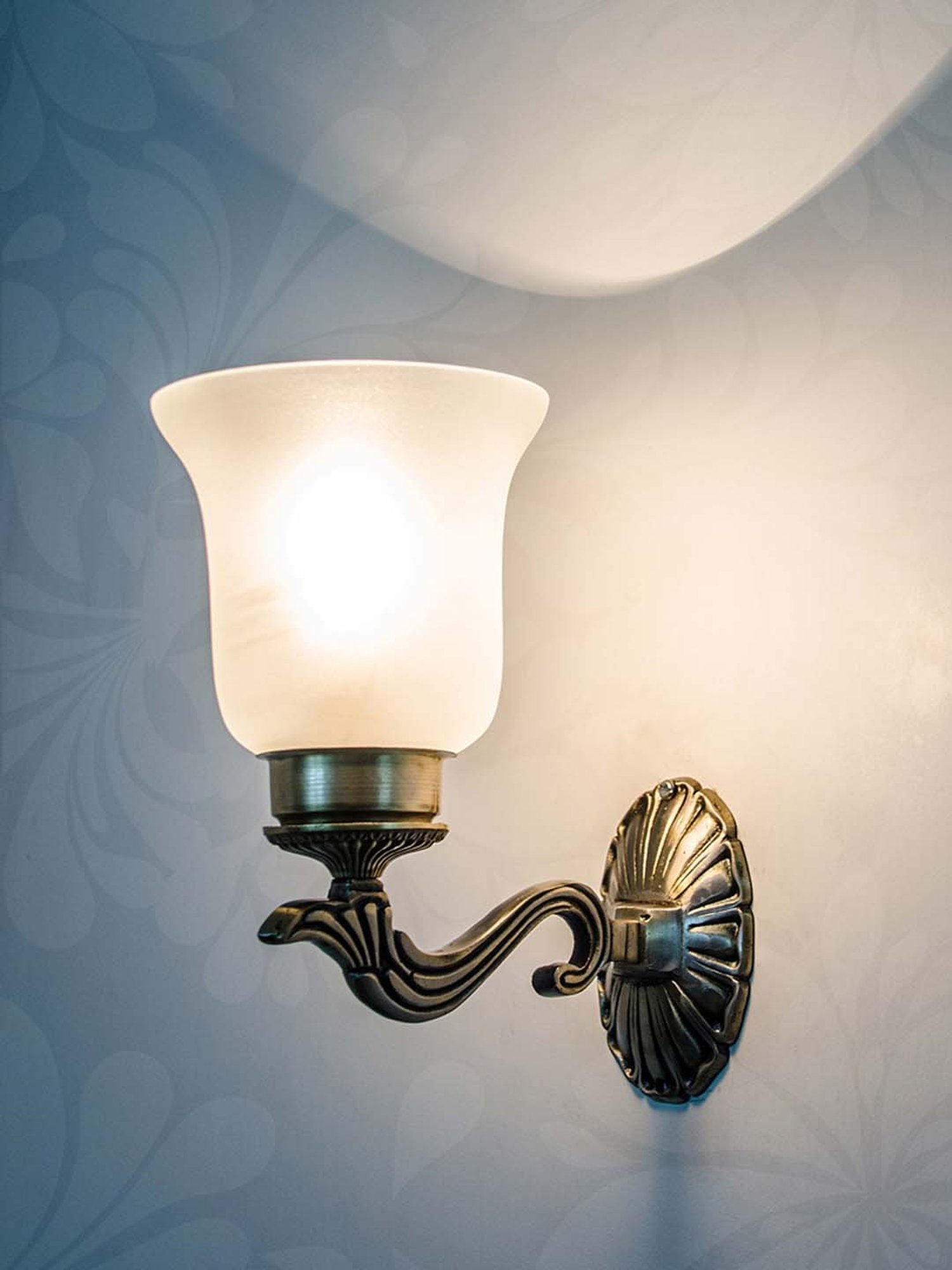 Fos Lighting Antique Brass Usha Double Wall Light (Bulb not included) - Set of 1