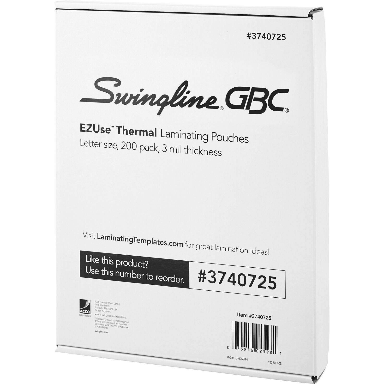 Swingline EZUse Lamination Pouches (swi-3740725) (swi3740725)