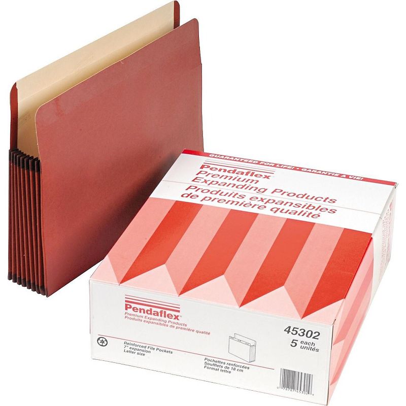 Staples Expanding File Pockets 5.25" Exp. Straight Tab Lgl Br 10/BX TR704432/704432