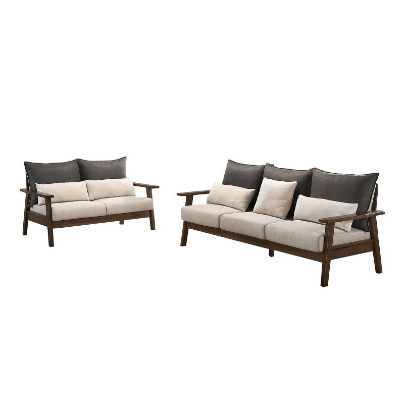 2pc Oaklee Sofa Set Beige - miBasics
