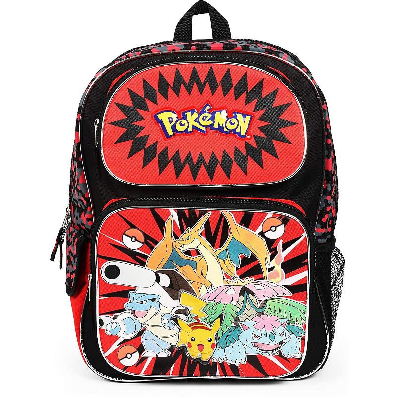 Fashion Accessory Bazaar LLC Pokemon Character Group Red 16 Inch Backpack
