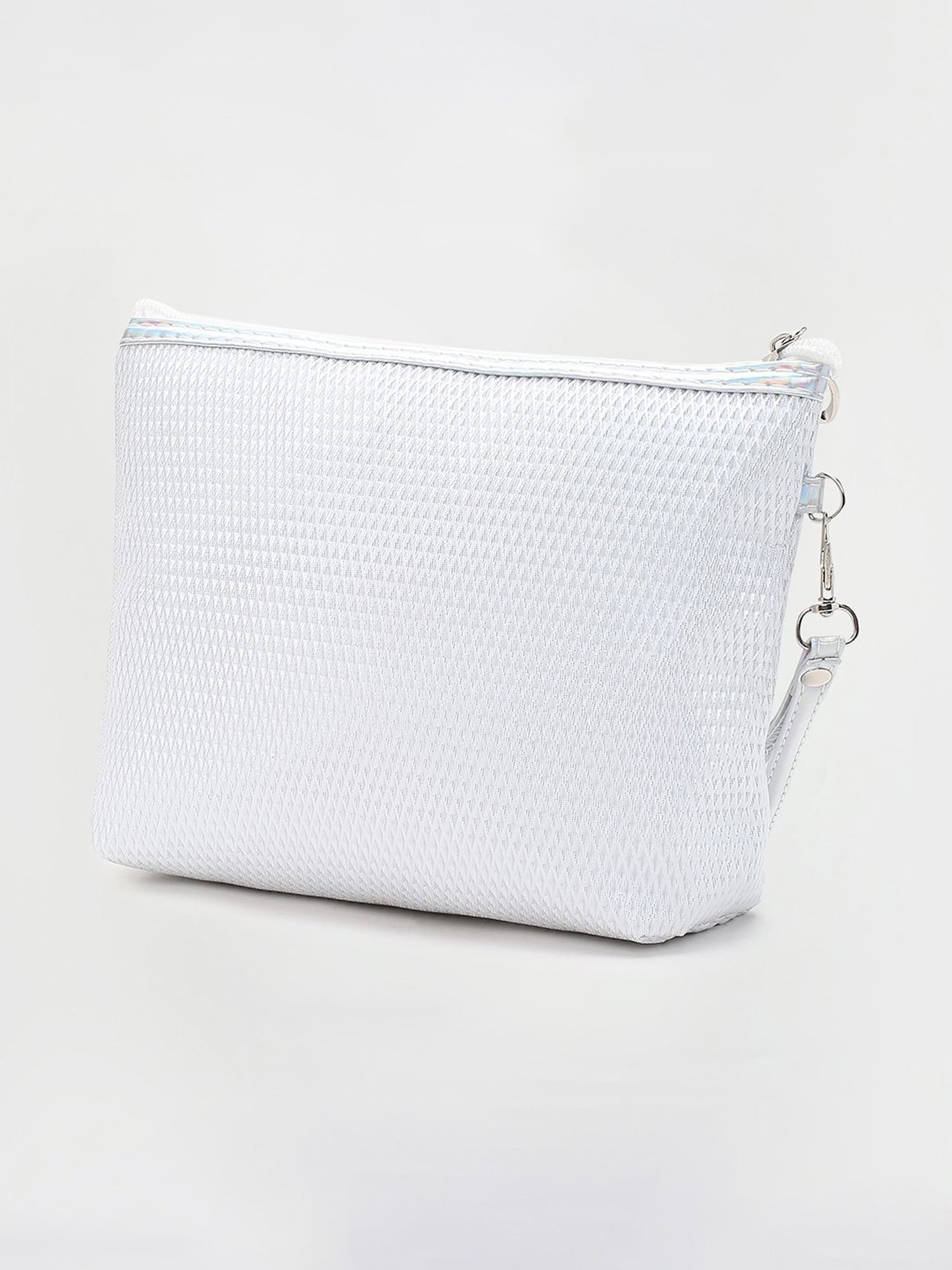 Ginger by Lifestyle White Textured Pouch