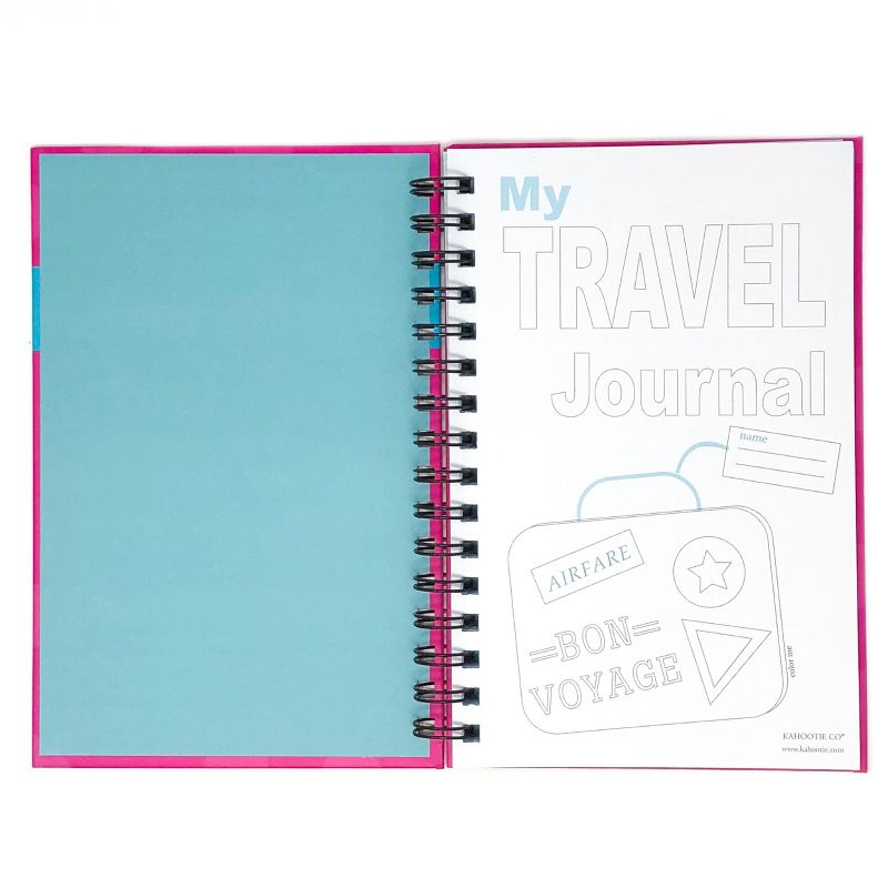 Travel Journal for Kids 8.5"x5.5" Pink - Kahootie Co