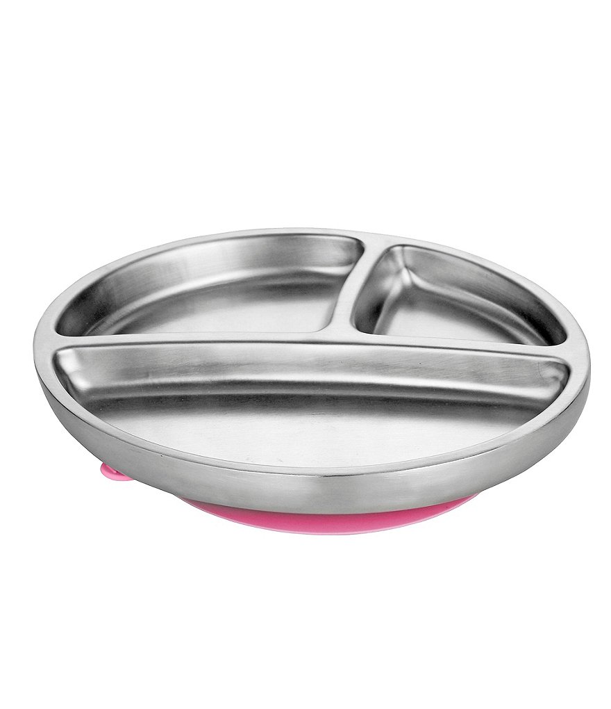 Avanchy Stainless Steel Suction Toddler Feeding Plate