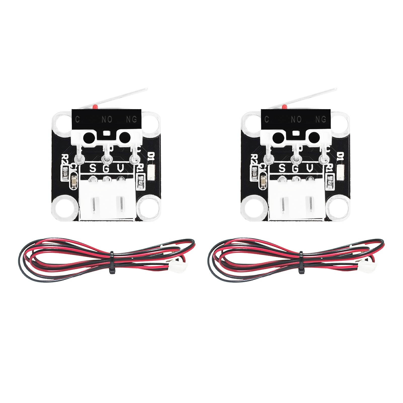 Aibecy 3D Printer Parts End Stop Limit Switch 3Pin Endstop Switch Module Plug Control with Cable for Creality CR-10