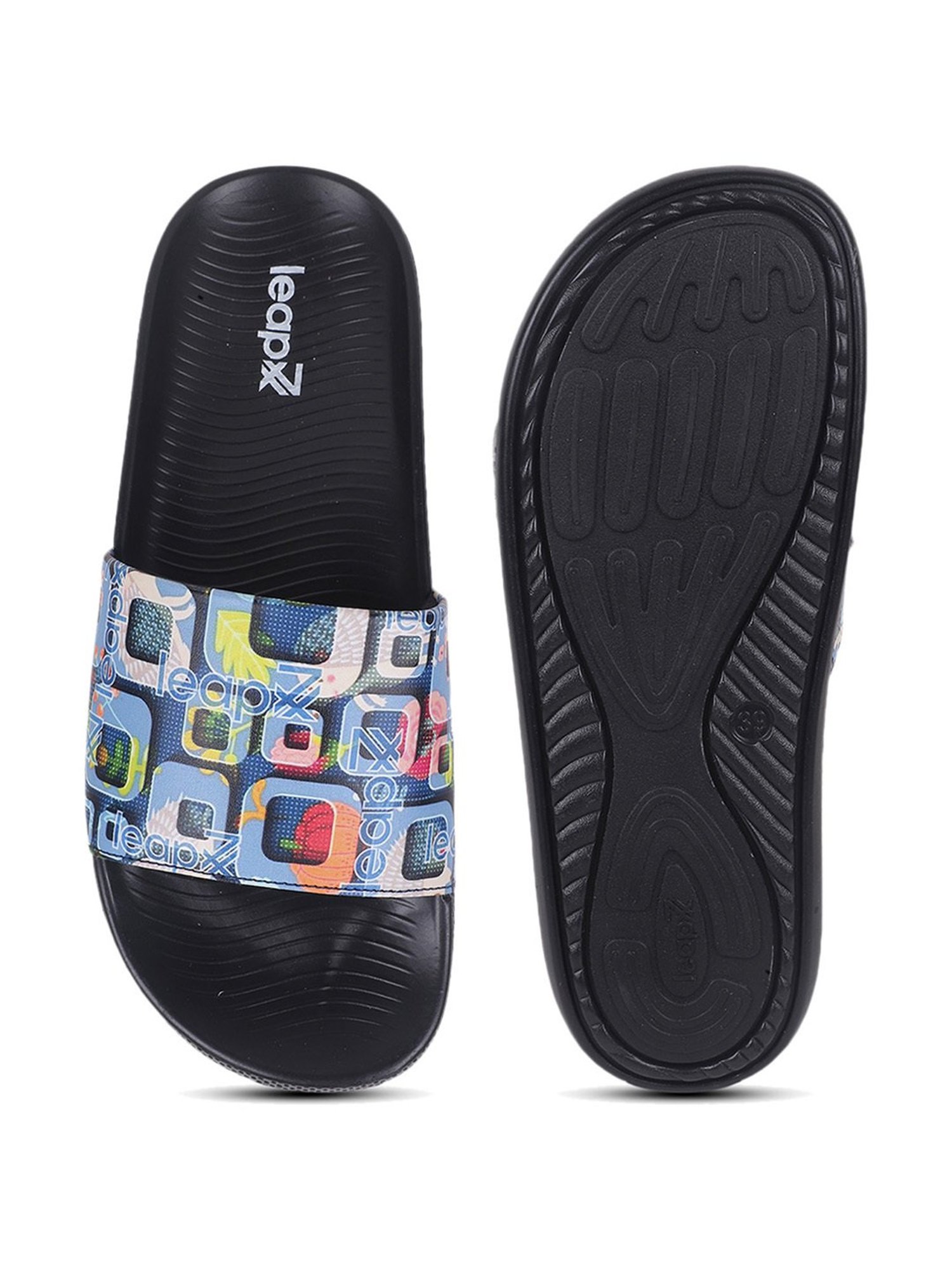 Leap7X by Liberty Women's NITWALK-1L Blue Flip Flops