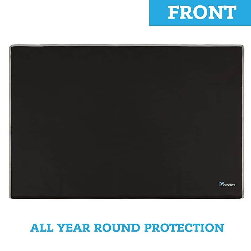 TV Cover 60-65 inch - Weatherproof Protector for Flat TVs with Bottom Seal, 600D Waterproof Material. Extend Your TV Life.